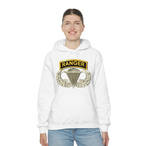 Unisex Heavy Blend Hooded Sweatshirt - SOF - Airborne Badge - Ranger Tab