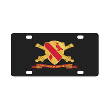 Load image into Gallery viewer, Army - 19th Field Artillery w Br - Ribbon Classic License Plate
