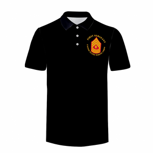 Custom Shirts All Over Print POLO Neck Shirts - USMC - First Sergeant  X 300