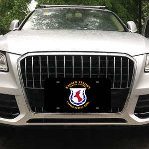 [Made in USA] Custom Aluminum Automotive License Plate 12" x 6" - Army - Kagnew Station - Asmara, Eritrea