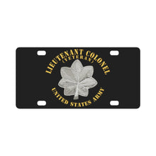 Load image into Gallery viewer, Army - Lieutenant Colonel - LTC - Veteran - V1 Classic License Plate
