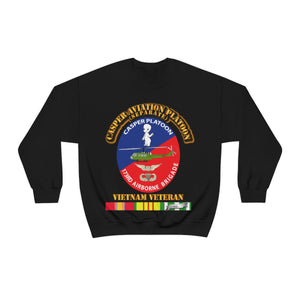 Unisex Heavy Blend Crewneck Sweatshirt - Army - Casper Aviation Platoon - Vietnam Veteran - w Txt