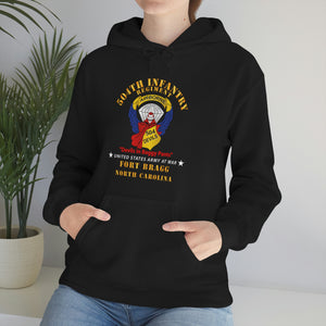 Unisex Heavy Blend Hooded Sweatshirt - Army - 504th Infantry Regiment - Devils - FBNC X 300