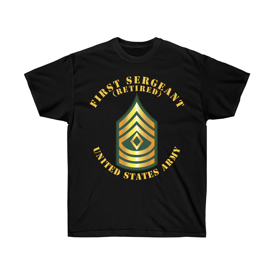 Unisex Ultra Cotton Tee - Army - First Sergeant - 1SG - Retired