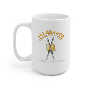 Ceramic Mug 15oz - Army - Ski Branch - Combat  on Skis X 300