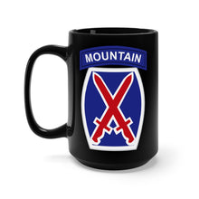 Load image into Gallery viewer, Black Mug 15oz - Army - 10th Mountain Division wo Txt
