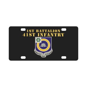 Army - 1st Bn 41st Infantry - DUI X 300 - Hat Classic License Plate