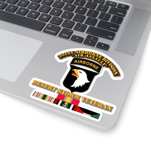 Kiss-Cut Stickers - Army - 101st Airborne Division - Desert Storm Veteran