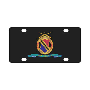 Army - 1st Infantry Regiment w Br - Ribbon Classic License Plate