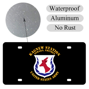 [Made in USA] Custom Aluminum Automotive License Plate 12" x 6" - Army - Kagnew Station - Asmara, Eritrea