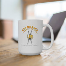 Load image into Gallery viewer, Ceramic Mug 15oz - Army - Ski Branch - Combat  on Skis X 300
