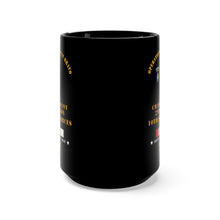 Load image into Gallery viewer, Black Mug 15oz - Army - ODB 230 - C Co, 2nd Bn 10th SFG w COLD SVC
