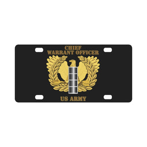 Army - Emblem - Warrant Officer - CW4 Classic License Plate