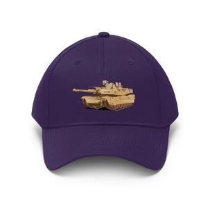 Twill Hat - Army - Main Battle Tank - M1A1 - Hat - Direct to Garment (DTG) - Printed