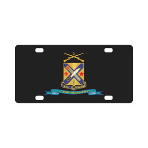 Army - 2nd Infantry Regiment w Br - Ribbon Classic License Plate