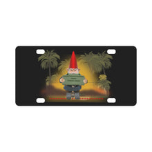 Load image into Gallery viewer, Vietnam Gnome w Claymore - Grenade w Fire w Jungle X 300 Classic License Plate
