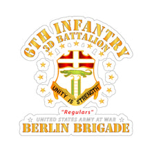 Load image into Gallery viewer, Kiss-Cut Stickers - Army - 3d Battalion 6th Infantry - Berlin Brigade X 300
