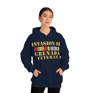 Unisex Heavy Blend™ Hooded Sweatshirt - Army - Grenada Invasion Veteran w EXP SVC