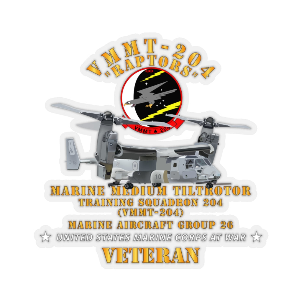 Kiss-Cut Stickers - USMC - Marine Medium Tiltrotor Training Squadron 204 (VMMT-204)