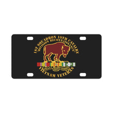 Load image into Gallery viewer, Army - 1st Squadron, 10th Cavalry w SVC Ribbon Classic License Plate
