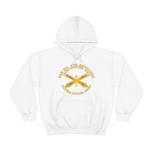 Unisex Heavy Blend™ Hooded Sweatshirt - Army - 2nd Bn 4th Field Artillery Regt - 105mm w Arty Br