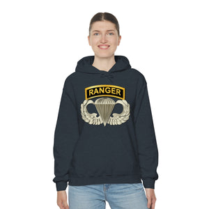 Unisex Heavy Blend Hooded Sweatshirt - SOF - Airborne Badge - Ranger Tab