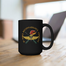 Load image into Gallery viewer, Black Mug 15oz - USMC - 1st Force Recon Company wo FMF PAC -BckGrd
