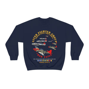 Unisex Heavy Blend Crewneck Sweatshirt - Army - AAC - 332nd Fighter Group - Red Tails - Protect Force