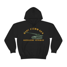 Load image into Gallery viewer, Unisex Heavy Blend™ Hooded Sweatshirt - Army - M107 - 175mm Gun - Artillery Veteran
