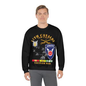 Unisex Heavy Blend Crewneck Sweatshirt - Army - 17th Cavalry (Air CAv) - 11th Airborne Division w SVC