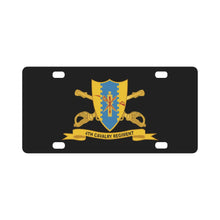 Load image into Gallery viewer, Army - 4th Cavalry Regiment w Br - Ribbon Classic License Plate
