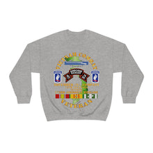 Load image into Gallery viewer, Unisex Heavy Blend Crewneck Sweatshirt - Army - Vietnam Combat Vet - N Co 75th Infantry (Ranger) - 173rd Airborne Bde SSI
