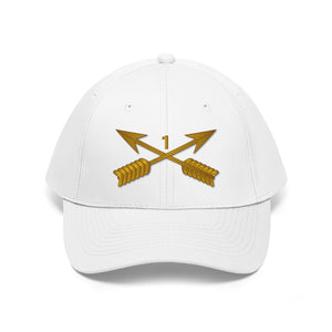 Unisex Twill Hat - 1st Special Forces Group (SFG) Branch without Text - Direct to Garment (DTG) - Printed