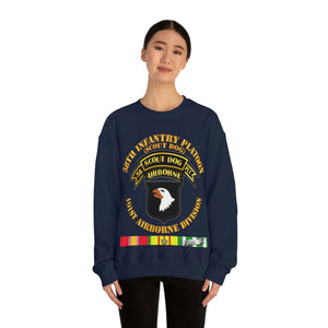 Unisex Heavy Blend Crewneck Sweatshirt - Army - 58th Infantry Platoon - Scout Dog - w VN SVC