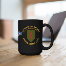 Load image into Gallery viewer, Black Mug 15oz - 1st Battalion, 28th Infantry Regiment, 1st Infantry Division with CIB Vietnam Veteran
