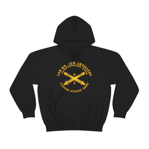 Unisex Heavy Blend™ Hooded Sweatshirt - Army - 2nd Bn 4th Field Artillery Regt - 105mm w Arty Br