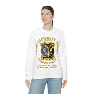 Unisex Heavy Blend Crewneck Sweatshirt - Army Security Agency - DUI - Always Vigilante