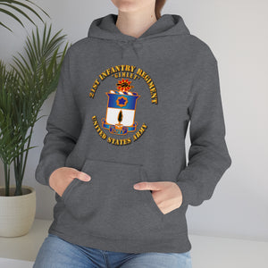 Unisex Heavy Blend Hooded Sweatshirt - Army - 21st Infantry Regt - Gimlet