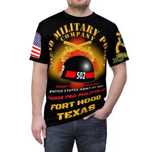 Unisex AOP - 502nd Military Police (MP) Company - 2nd Armored Division  - Hell on Wheels - Fort Hood, TX   - ''Honor Pro Militibus''