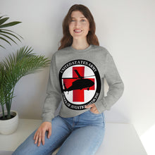 Load image into Gallery viewer, Unisex Heavy Blend Crewneck Sweatshirt - Army MEDEVAC Critical Care Flight Paramedics V1
