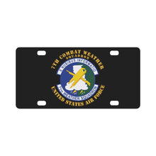 Load image into Gallery viewer, USAF - 7th Combat Weather Squadron Classic License Plate
