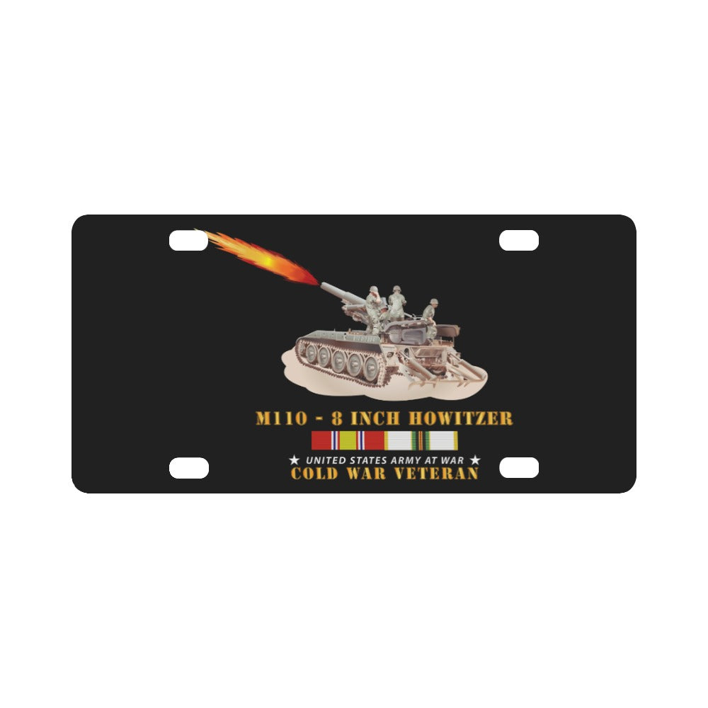 Army - M110 - 8 Inch - Crew Firing w COLD SVC Classic License Plate