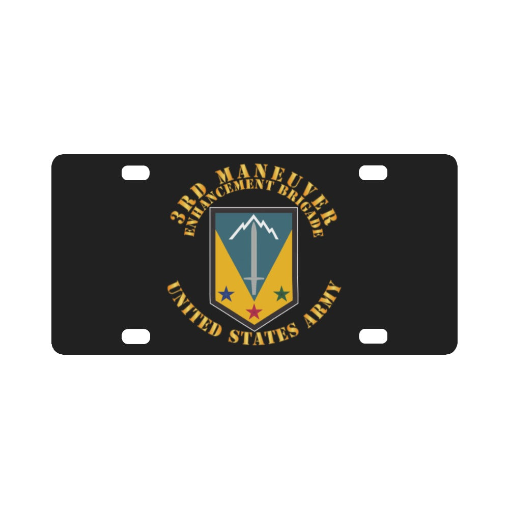 Army - 3rd Maneuver Enhancement Bde - SSI - US Army Classic License Plate