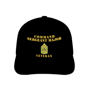  Command Sergeant Major - Veteran - Line - Unisex Adjustable Curved Bill Baseball Hat