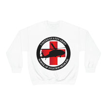 Load image into Gallery viewer, Unisex Heavy Blend Crewneck Sweatshirt - Army MEDEVAC Critical Care Flight Paramedics V1
