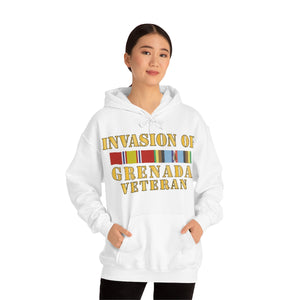 Unisex Heavy Blend™ Hooded Sweatshirt - Army - Grenada Invasion Veteran w EXP SVC