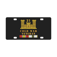 Load image into Gallery viewer, Army - 31st Engineer Battalion - ENG Branch - Cold War Vet w COLD SVC Classic License Plate
