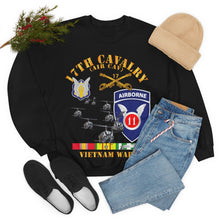 Load image into Gallery viewer, Unisex Heavy Blend Crewneck Sweatshirt - Army - 17th Cavalry (Air CAv) - 11th Airborne Division w SVC
