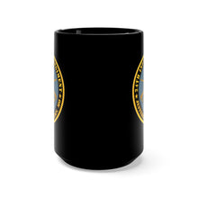 Load image into Gallery viewer, Black Mug 15oz - Army - 24th Infantry Regiment - Jefferson Barracks, MO - Buffalo Soldiers w Inf Branch
