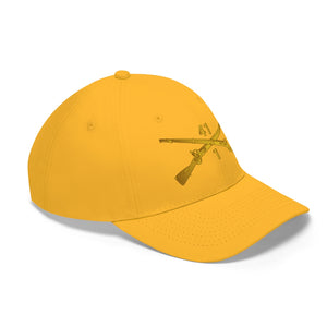 Unisex Twill Hat - 1st Battalion, 41st Infantry Regiment with Infantry Branch without Text - Direct to Garment (DTG) - Printed